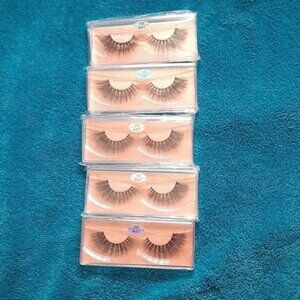 Farred Faux Mink 3D Vegan Medium Length Lashes A07 Set of 5 Lashes